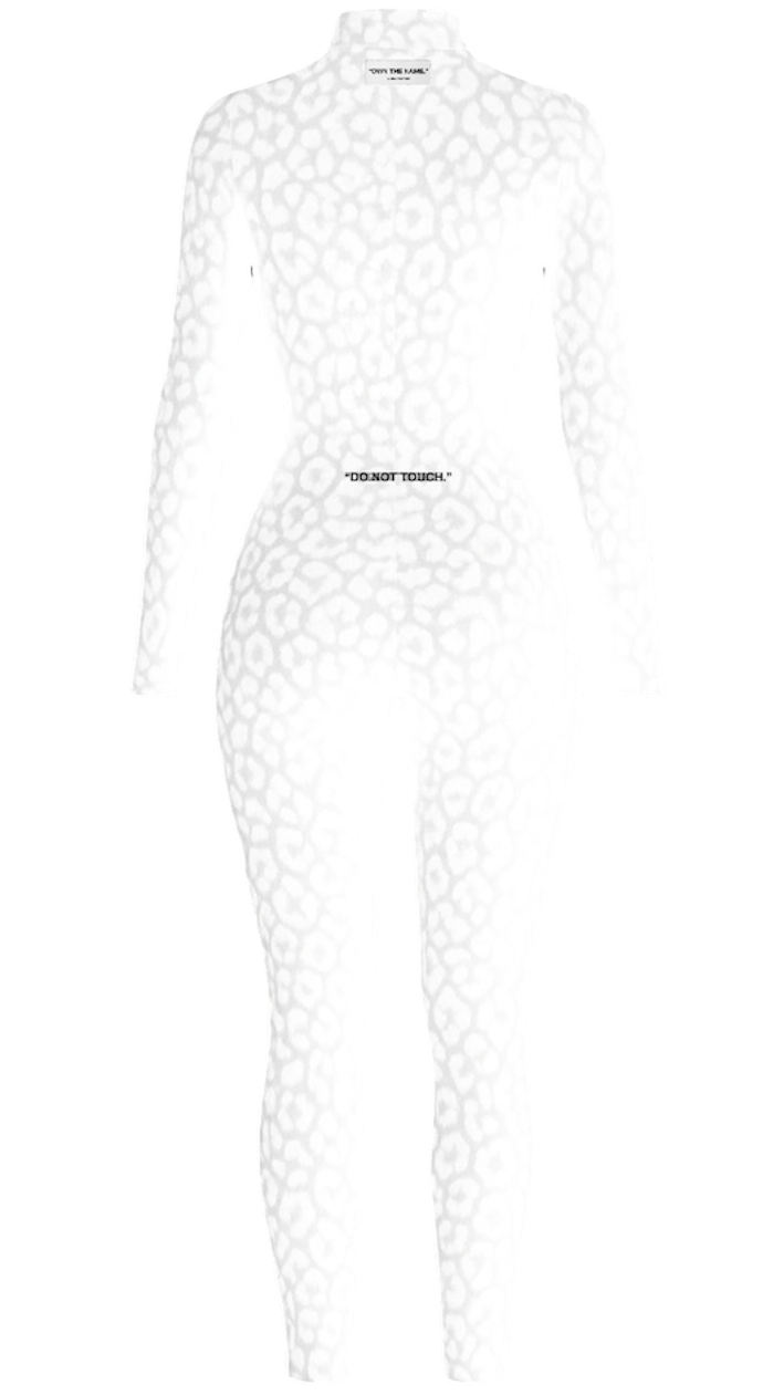 White Leopard Bodysuit